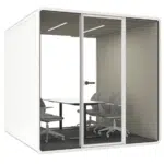 6 person XL, White color, soundproof office pods
