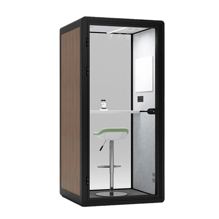 Brown color phone booth